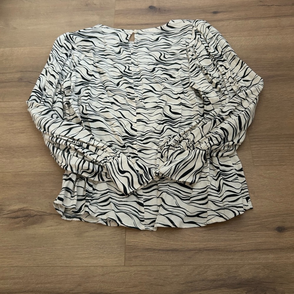 Philosophy Black and White Print Blouse